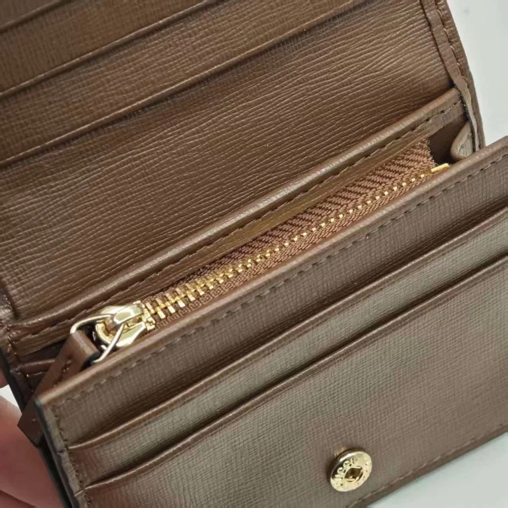 Gucci Gray and Brown Wallet with Red Stripe - Picture 6 of 8